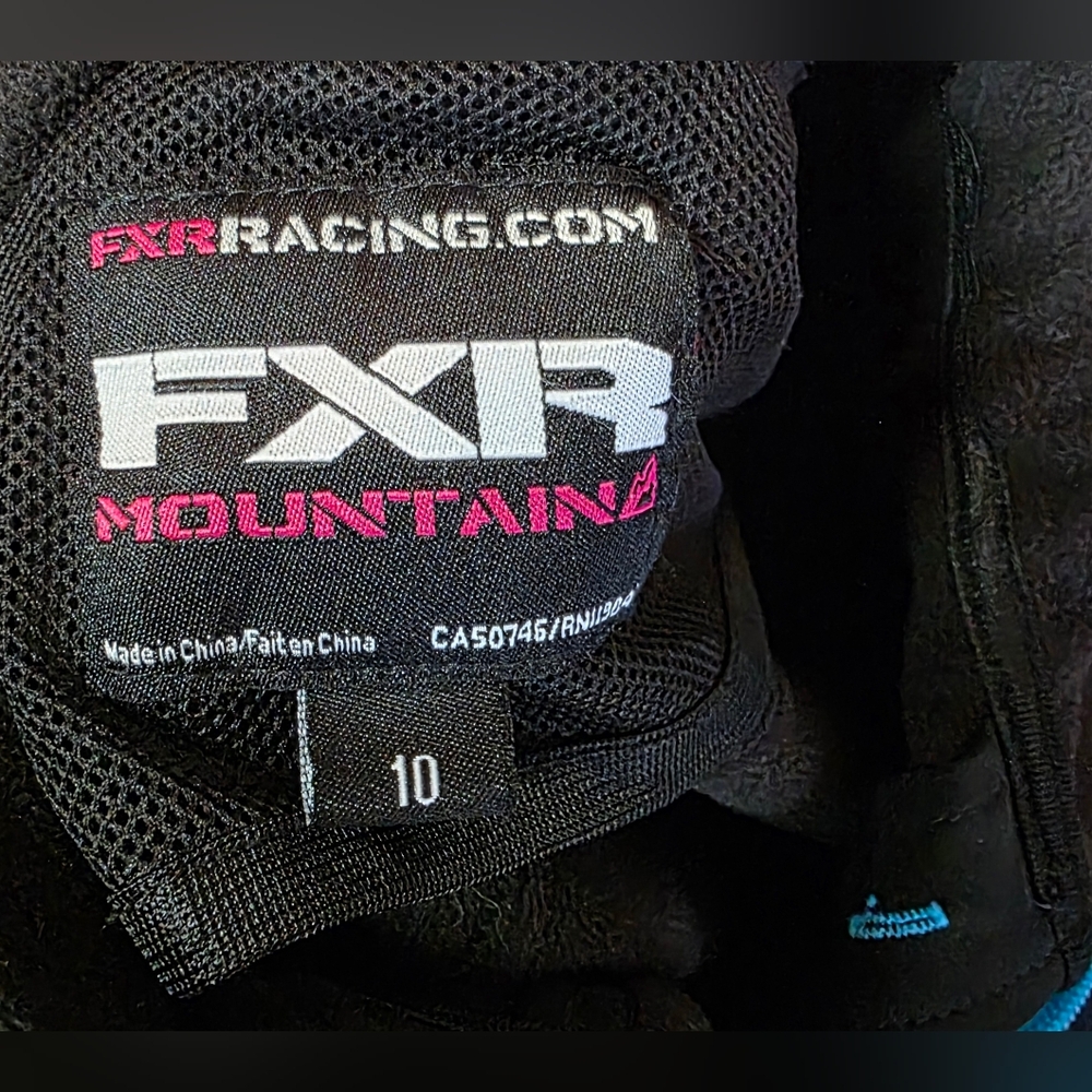 FXR Womens Black/Blue Mountain Soft Shell Jacket Breathable Size 10 - Picture 6 of 6
